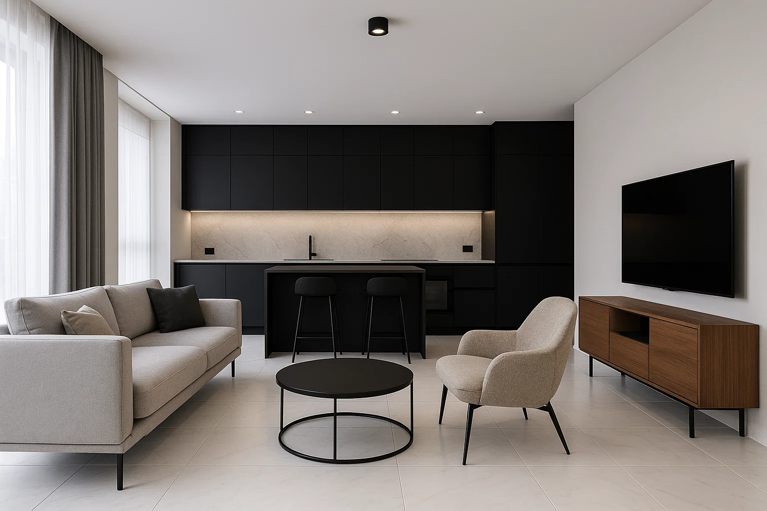 رنگ کابینت مدرن