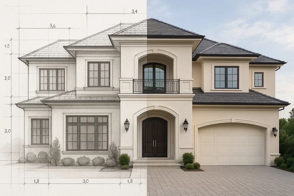 طراحی نقشه برای بازسازی آپارتمان