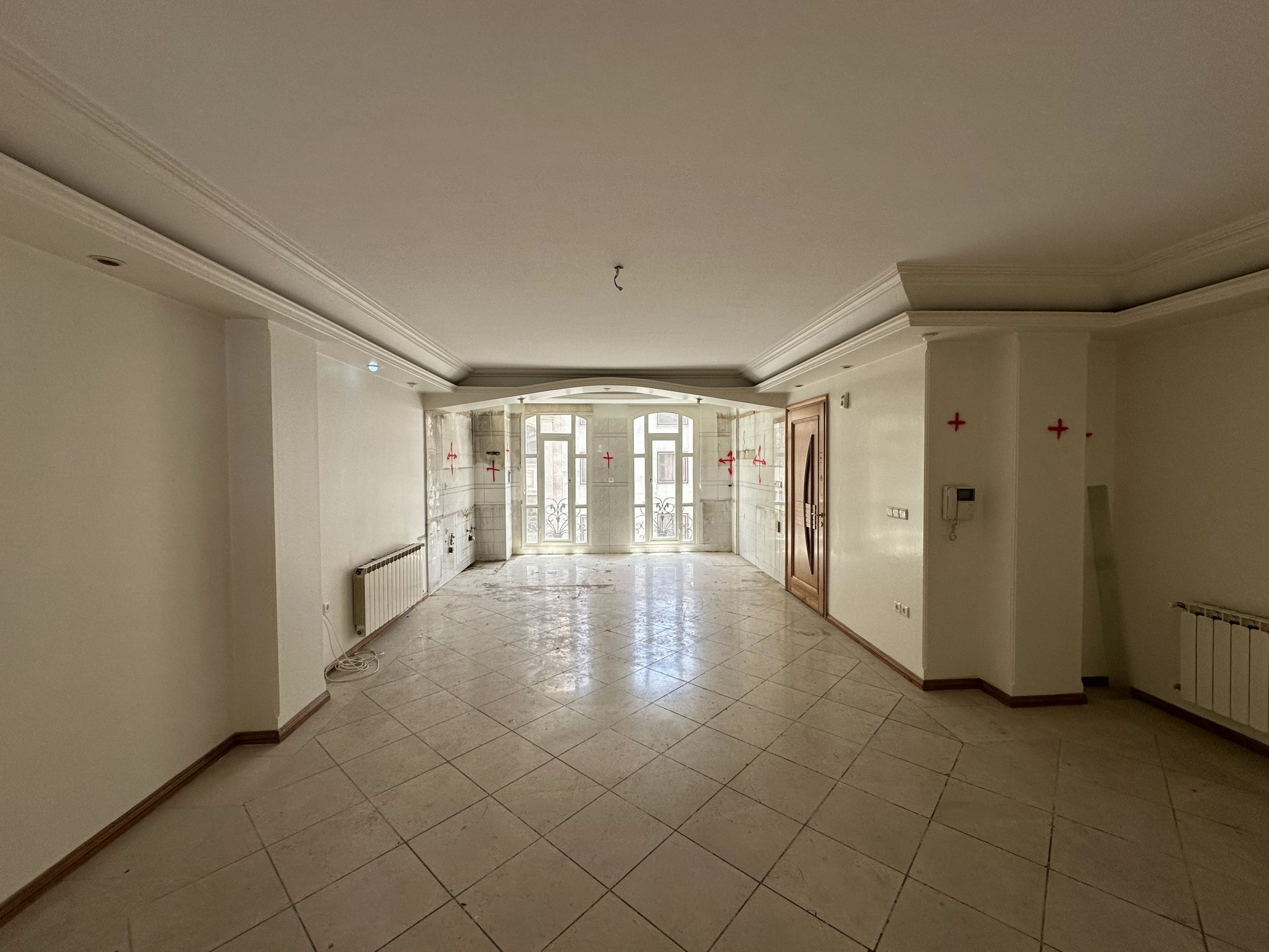 بازسازی واحد 75 متری سعادت اباد سالن 02 قبل